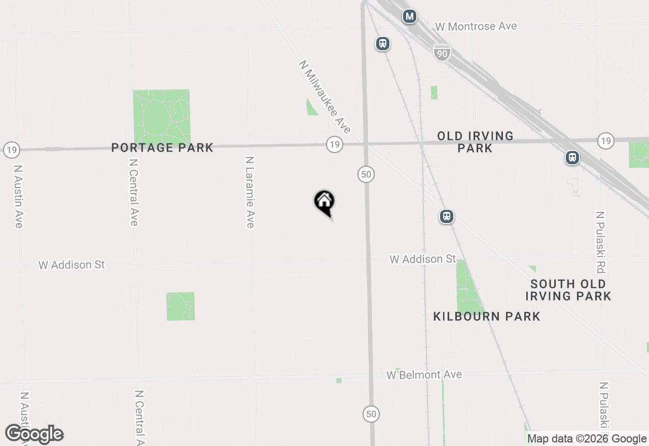 Map of 4925 W Warwick Avenue, Chicago, IL 60641