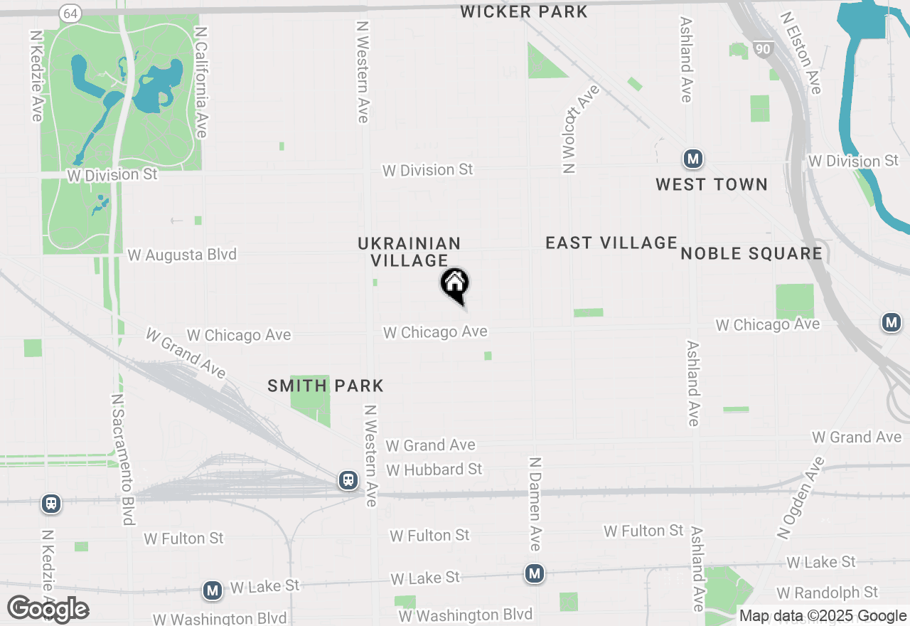 Map of 825 N Leavitt Street, Chicago, IL 60622