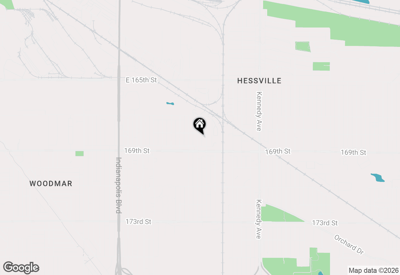 Map of 6813 Schneider Avenue, Hammond, IN 46323