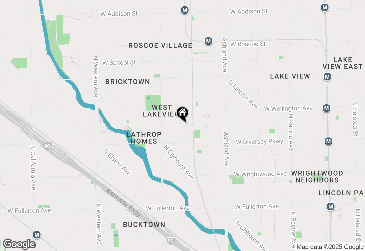 Map of 2903 N Wolcott Avenue #A, Chicago, IL 60657