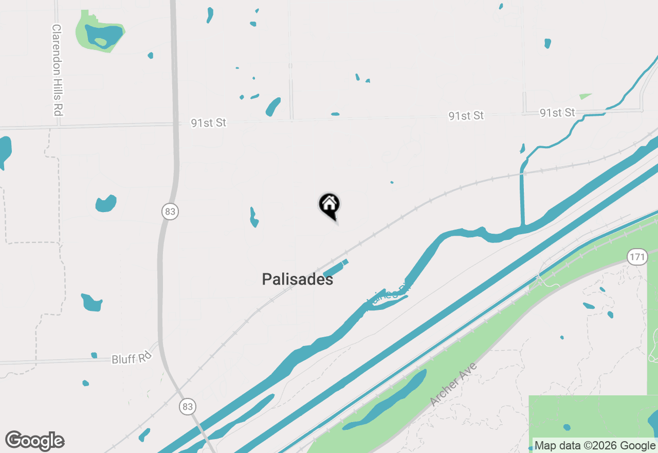 Map of 101 Oak Ridge Drive W, Burr Ridge, IL 60527