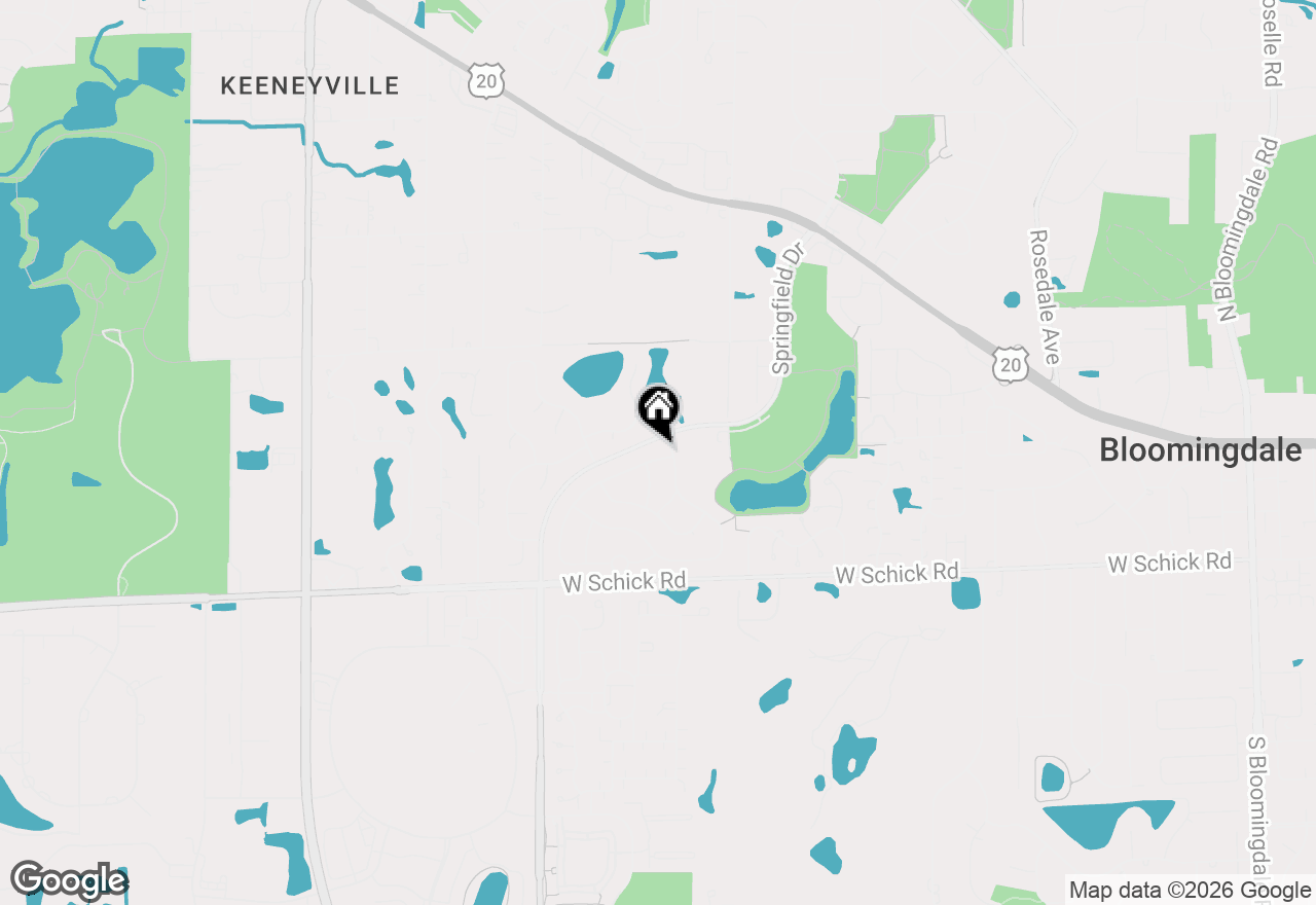 Map of 307 Orchard Lane, Bloomingdale, IL 60108