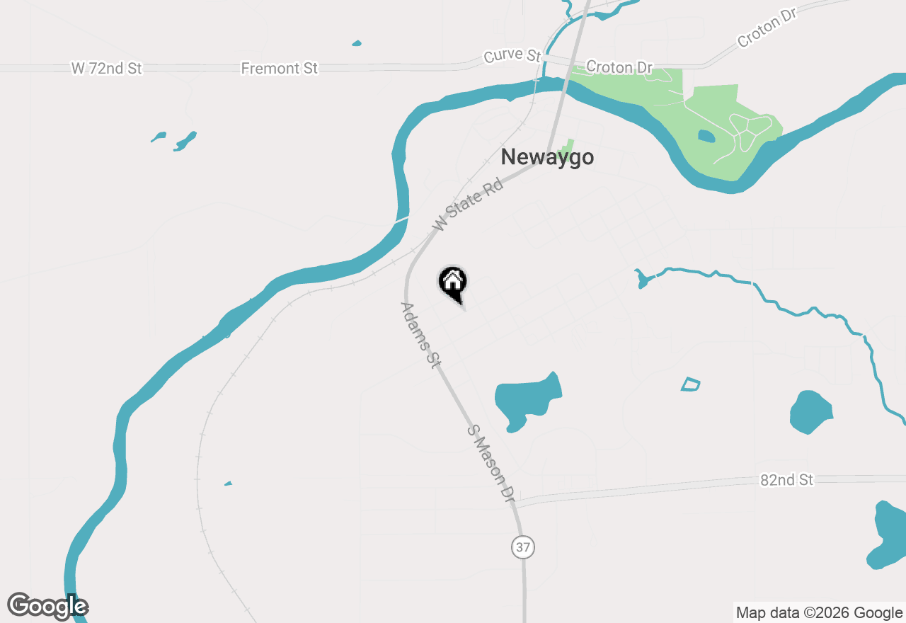Map of 377 W Jefferson Street, Newaygo, MI 49337
