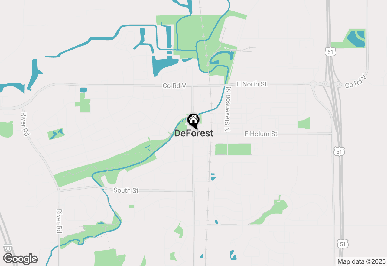 Map of 6683 Honeycomb Lane, Deforest, WI 53532