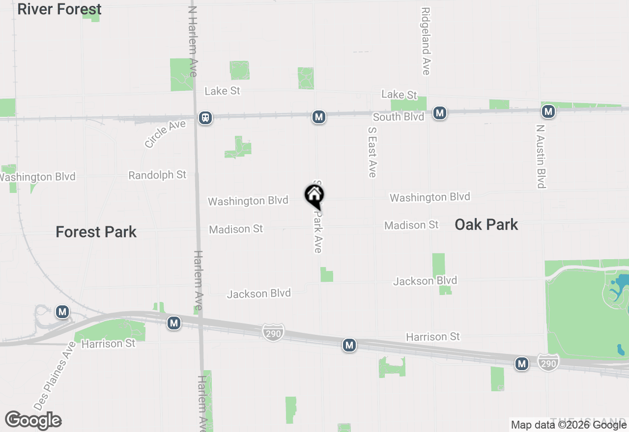 Map of 429 S Oak Park Avenue #A, Oak Park, IL 60302