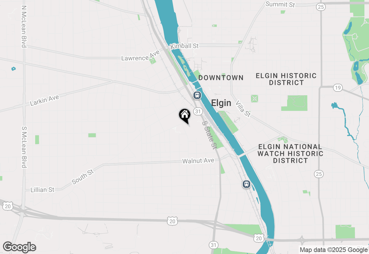 Map of 113 Elm Street #C, Elgin, IL 60123