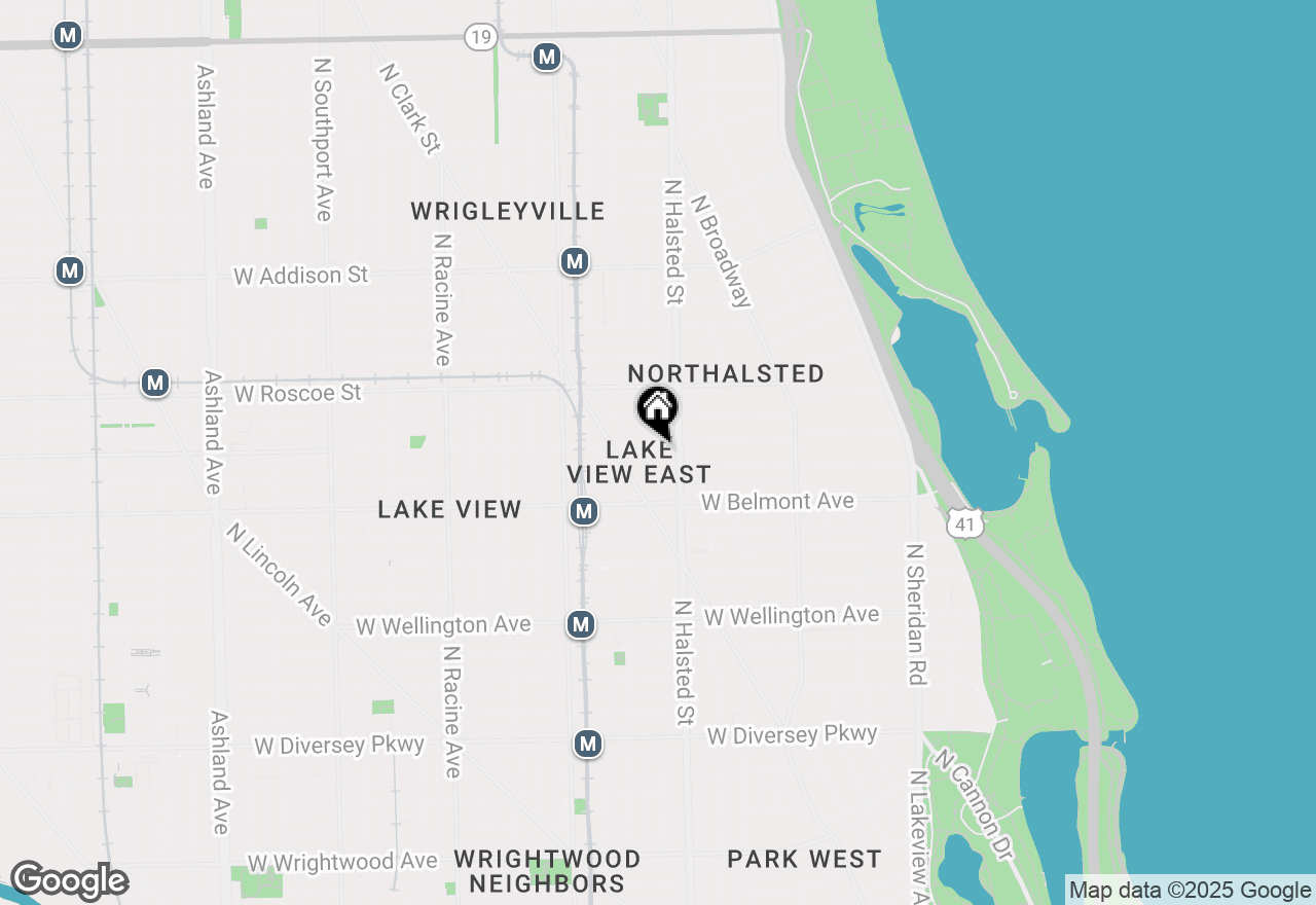 Map of 821 W Aldine Avenue #1, Chicago, IL 60657