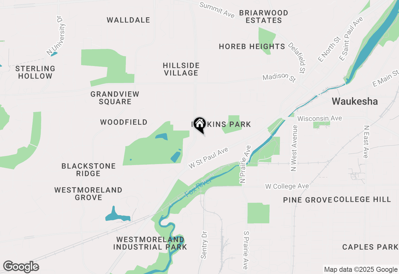 Map of 1140 Motor Ave, Waukesha, WI 53188