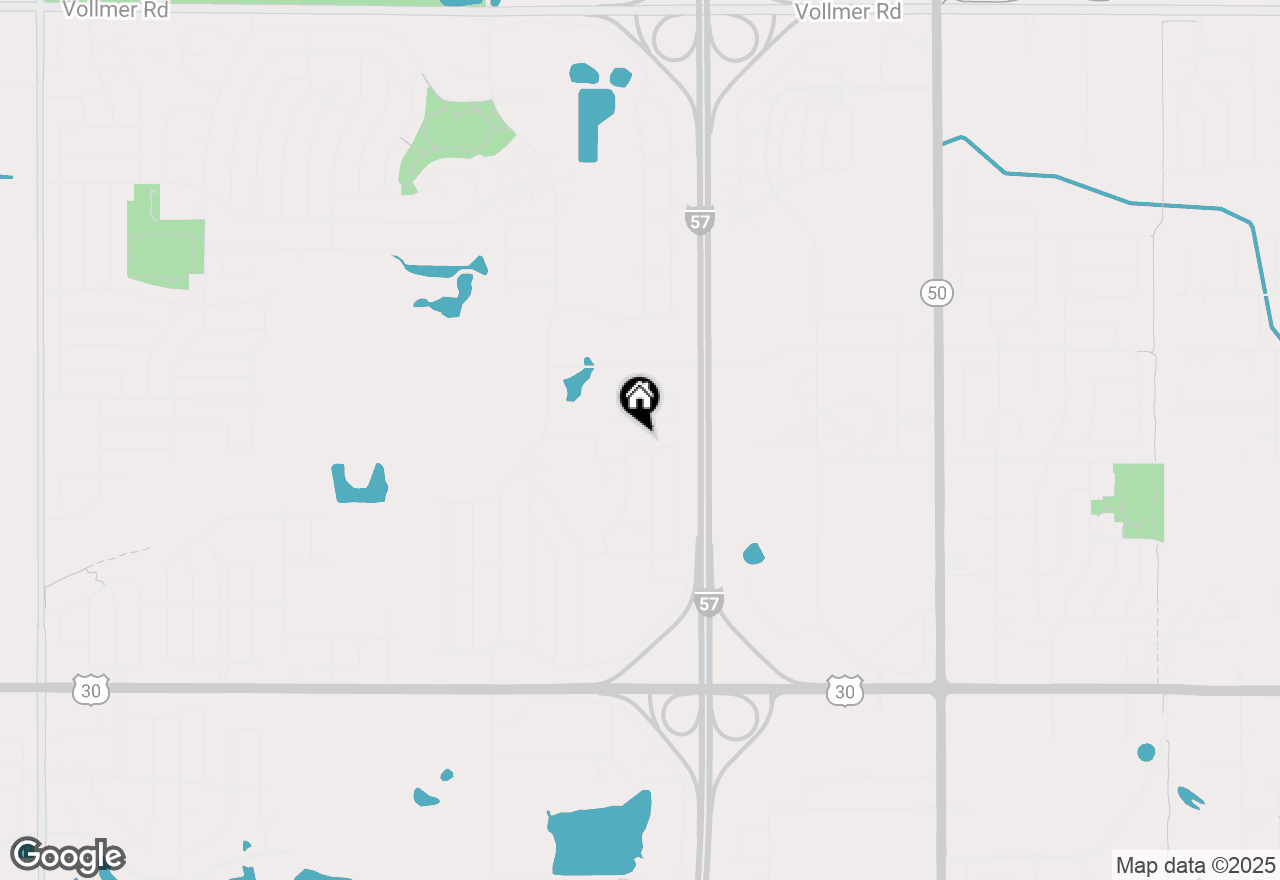 Map of (Address confidential), Matteson, Illinois 60443