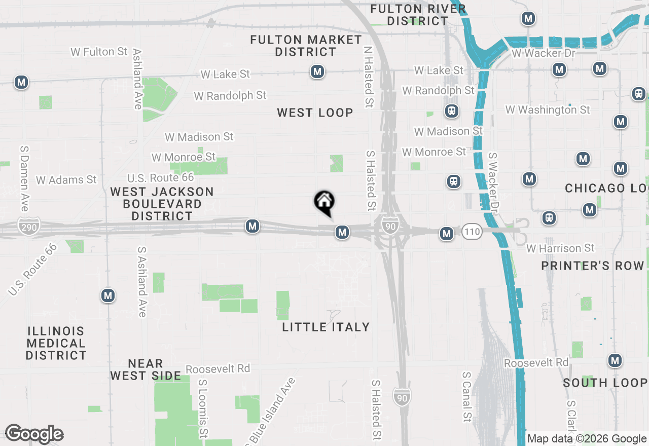 Map of 933 W Van Buren Street #823, Chicago, IL 60607