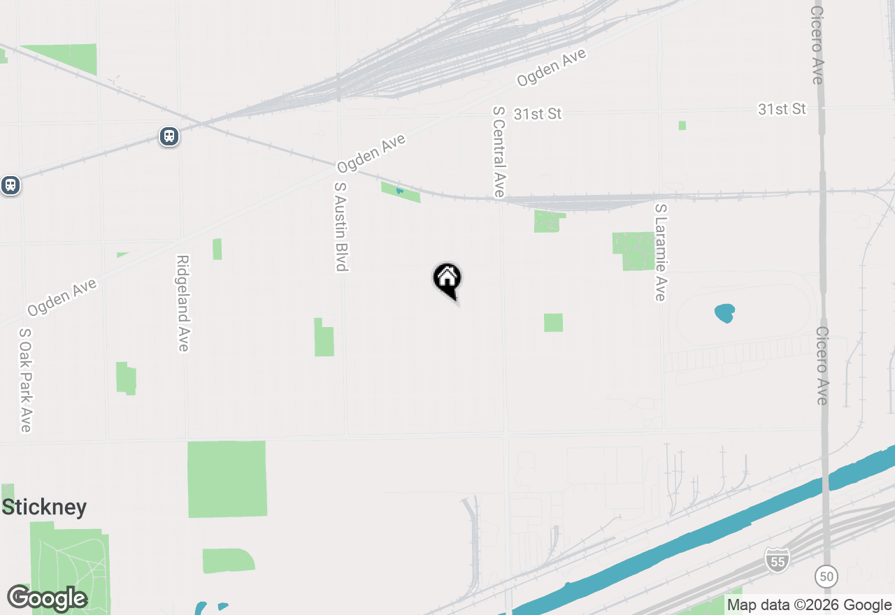 Map of 3539 S 57th Court, Cicero, IL 60804