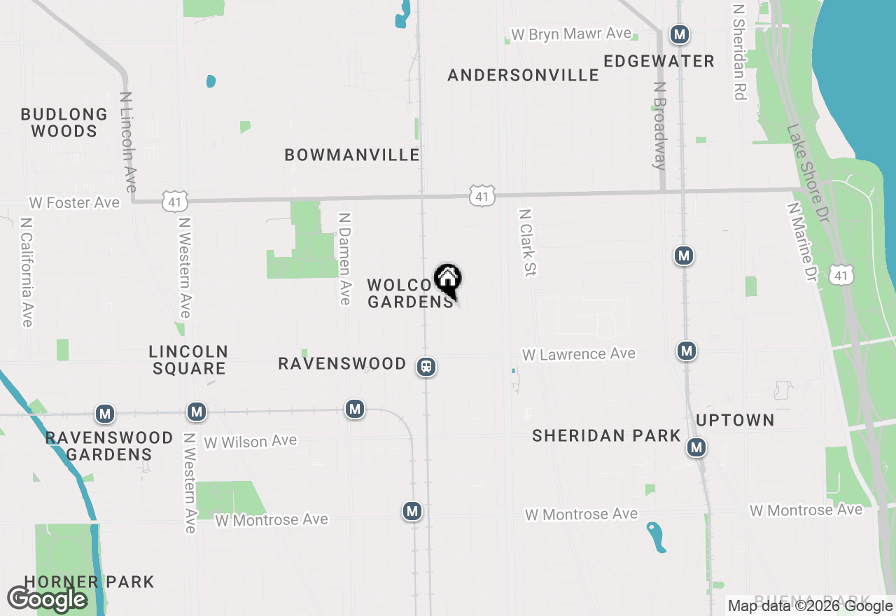 Map of 4876 N Hermitage Avenue #102, Chicago, IL 60640