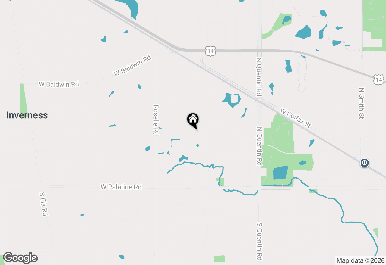 Map of 320 N Waynes Court, Palatine, IL 60067
