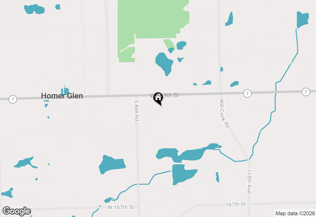 Map of 16006 Donna Marie Drive, Homer Glen, IL 60491