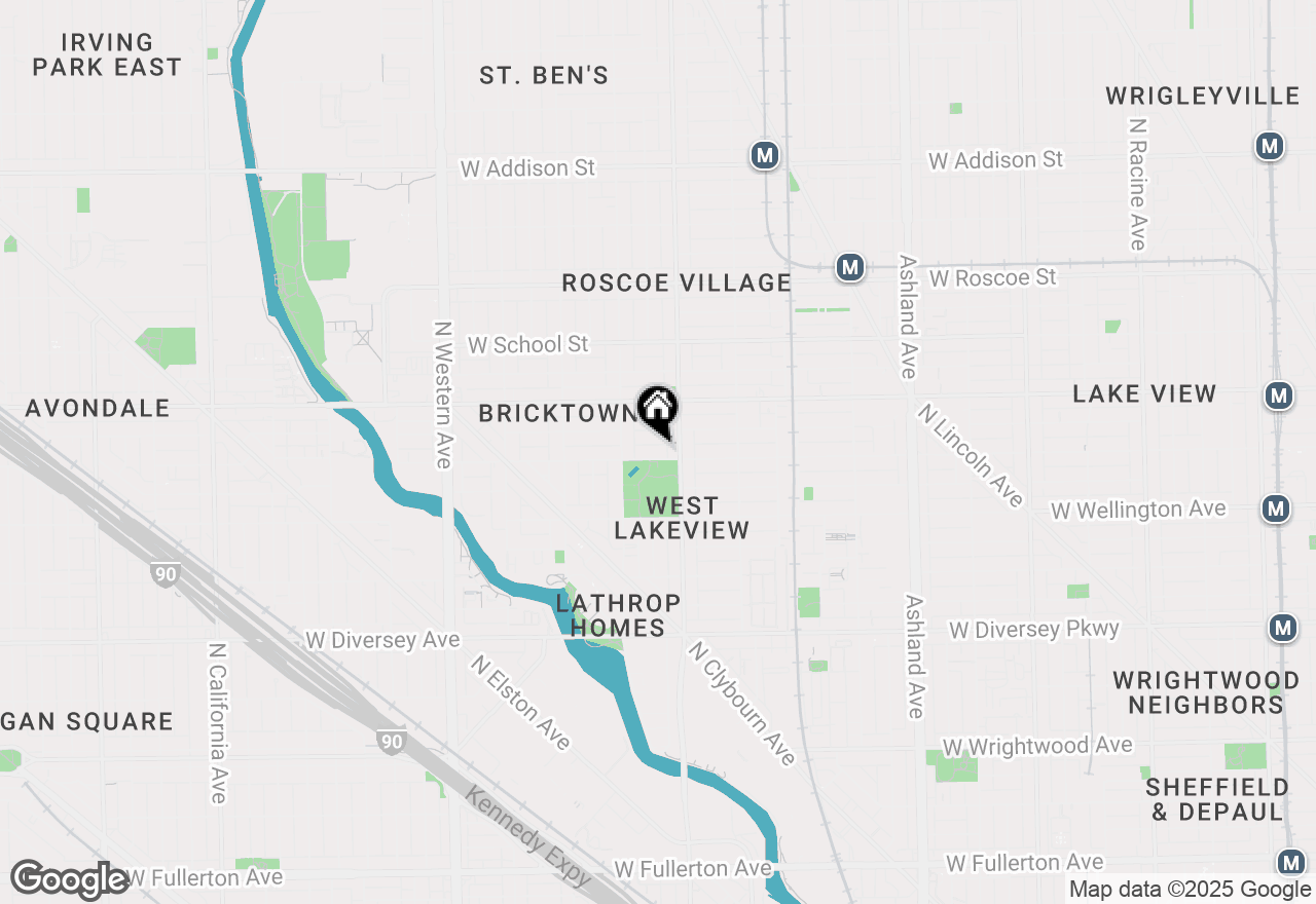 Map of 2020 W Barry Avenue, Chicago, IL 60618