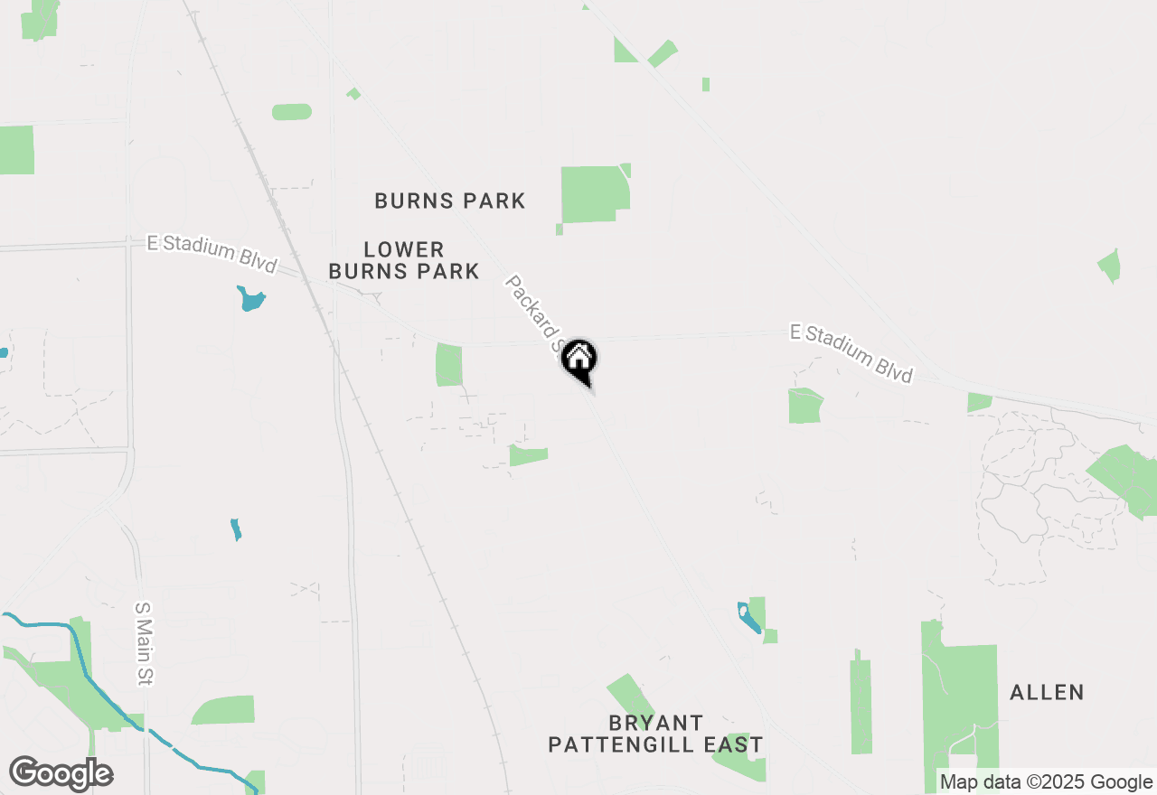 Map of 1490 South Boulevard, Ann Arbor, MI 48104