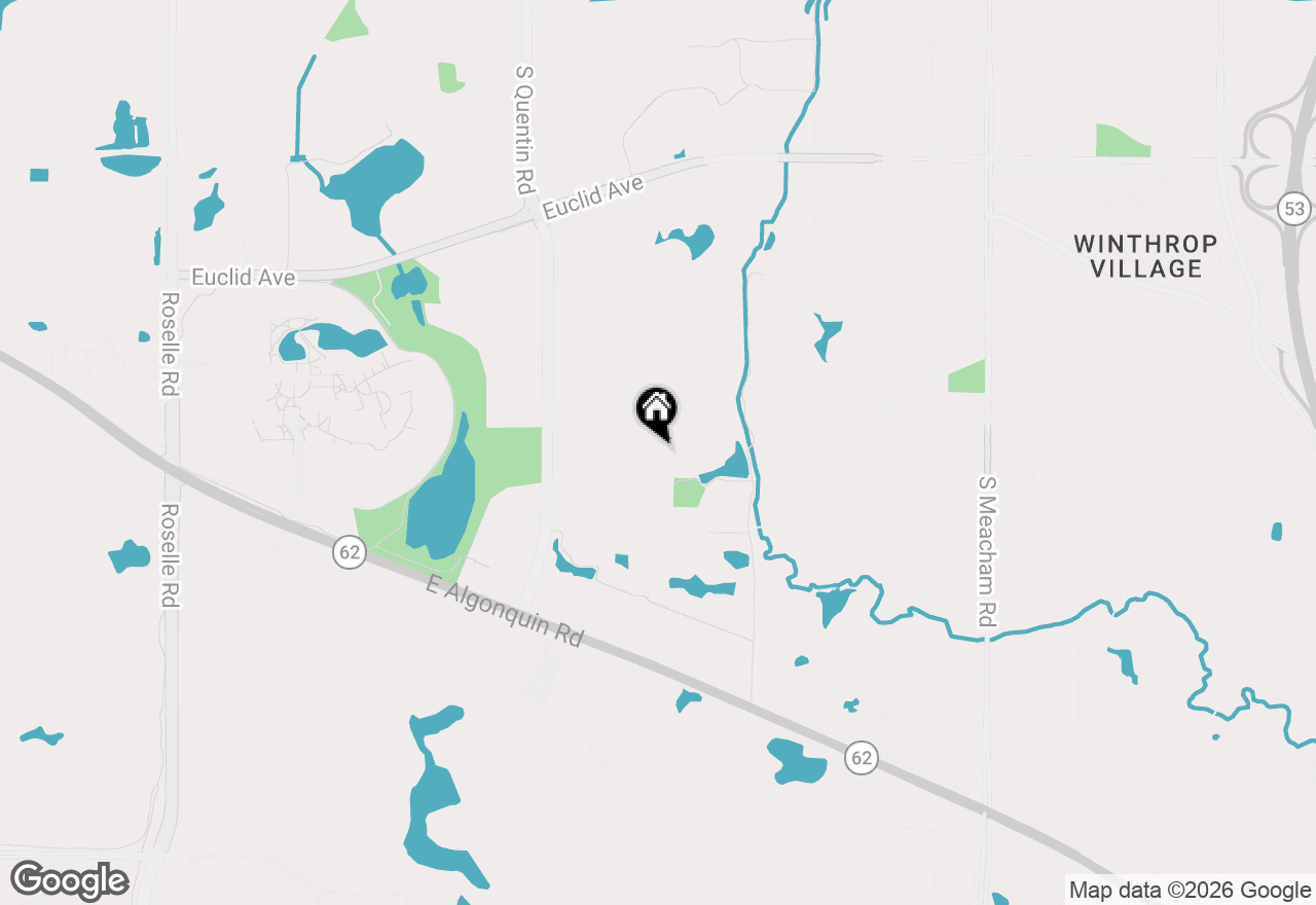 Map of 5502 Groveside Lane, Rolling Meadows, IL 60008