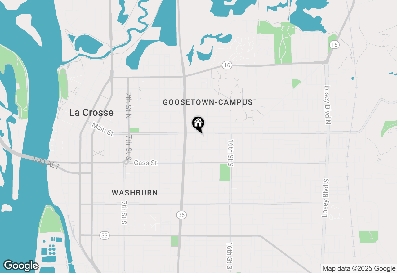 Map of 1304 Main St, La Crosse, WI 54601