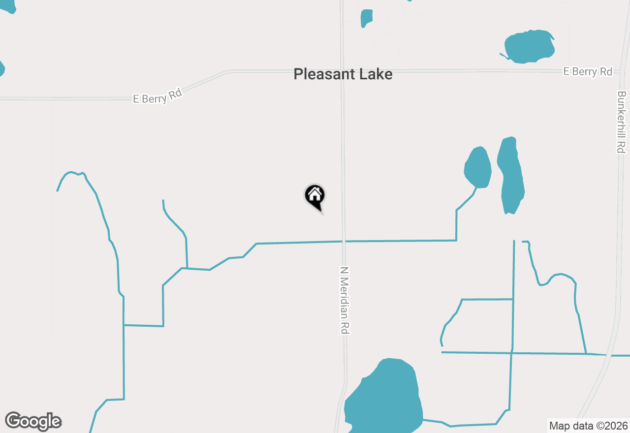 Map of 9500 N Meridian Road, Pleasant Lake, MI 49272