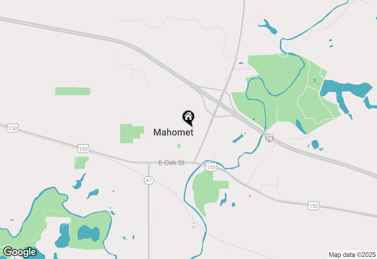 Map of 503 E Franklin Street, Mahomet, IL 61853