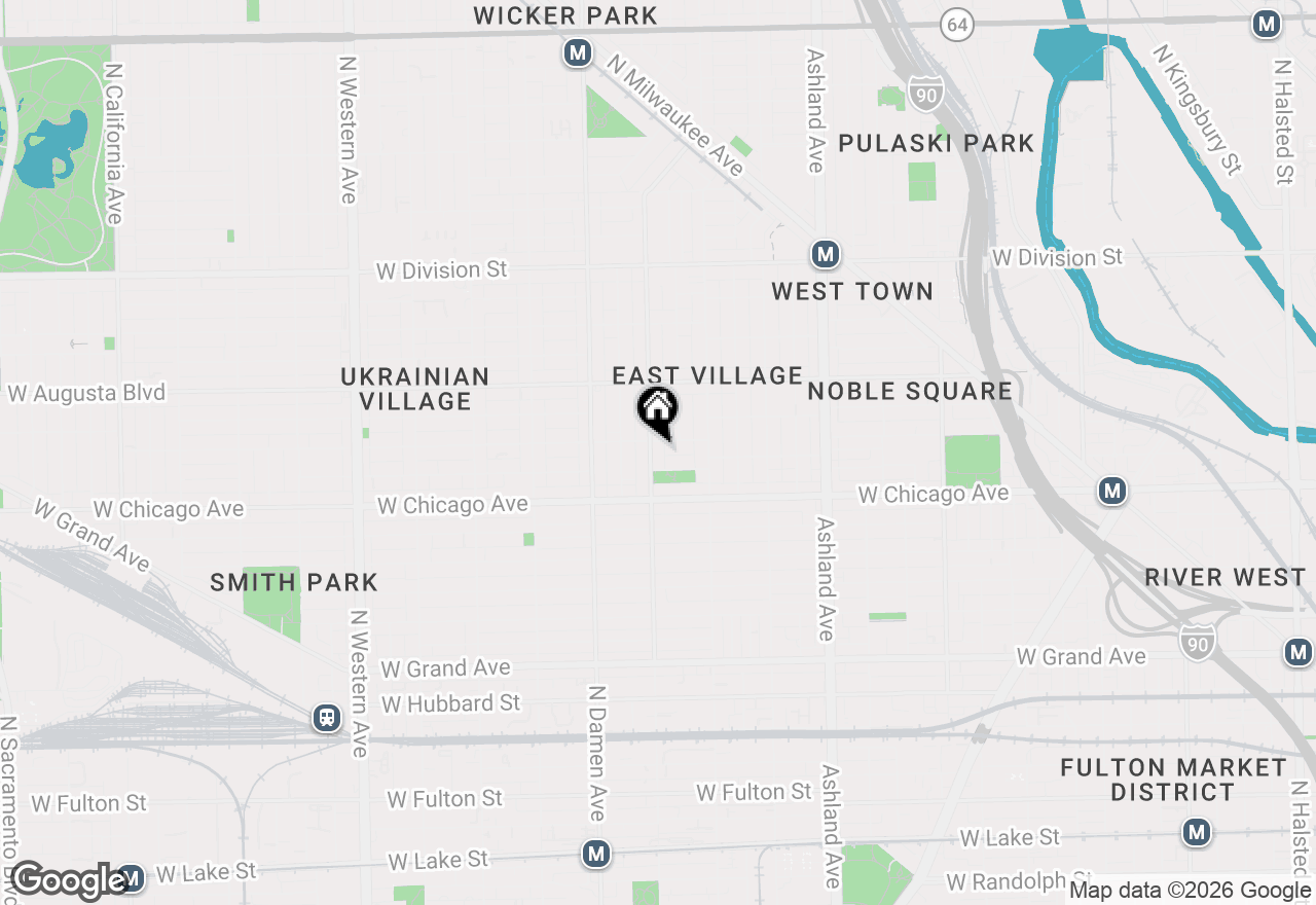 Map of (Address confidential), Chicago, Illinois 60622