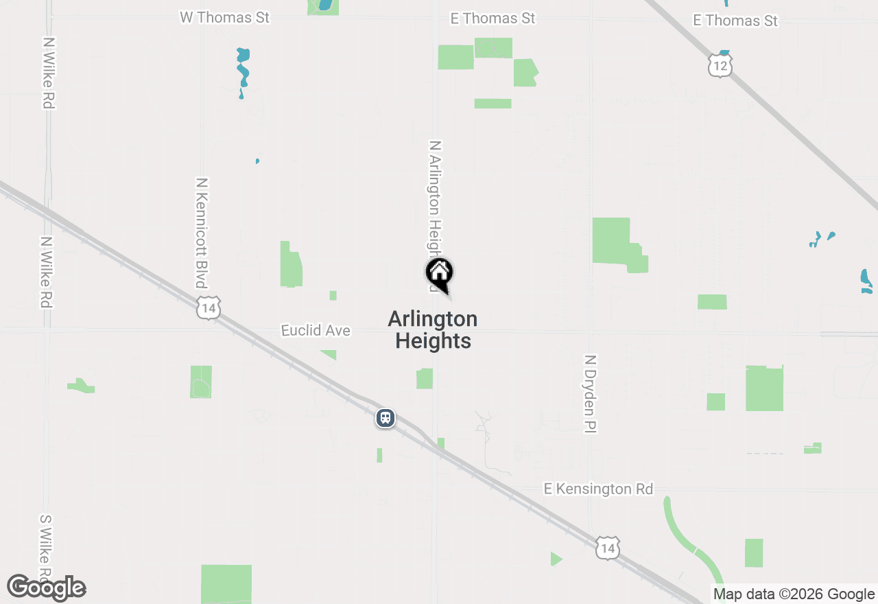 Map of 627 N Arlington Heights Road, Arlington Heights, IL 60004