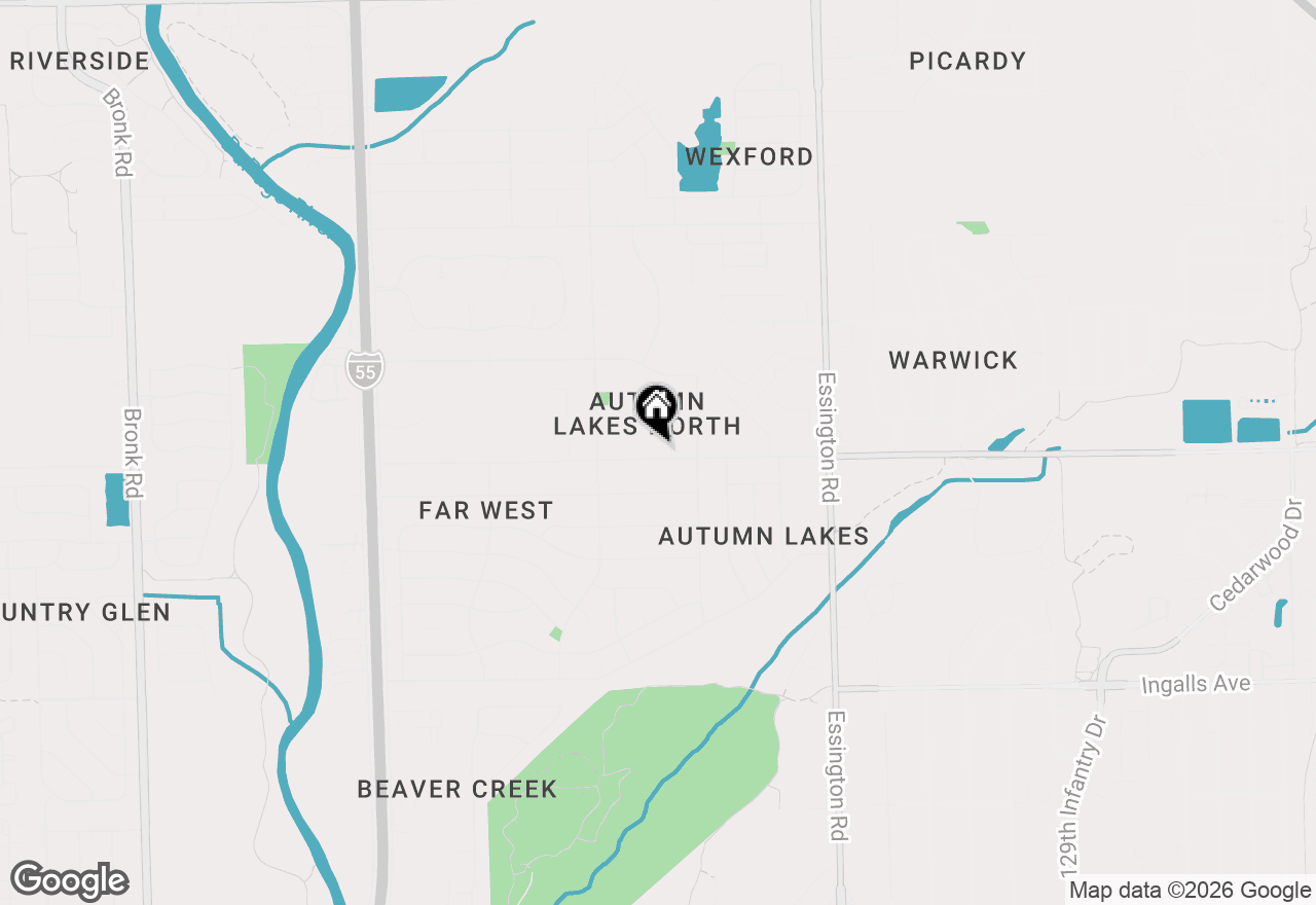 Map of 3413 Theodore Street, Joliet, IL 60431