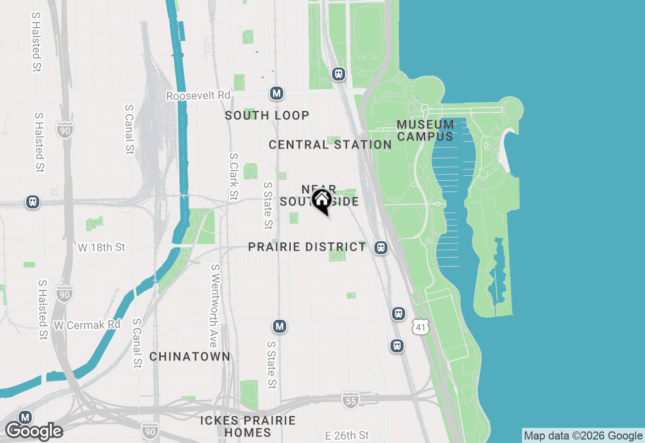 Map of 1632 S Indiana Avenue #107, Chicago, IL 60616