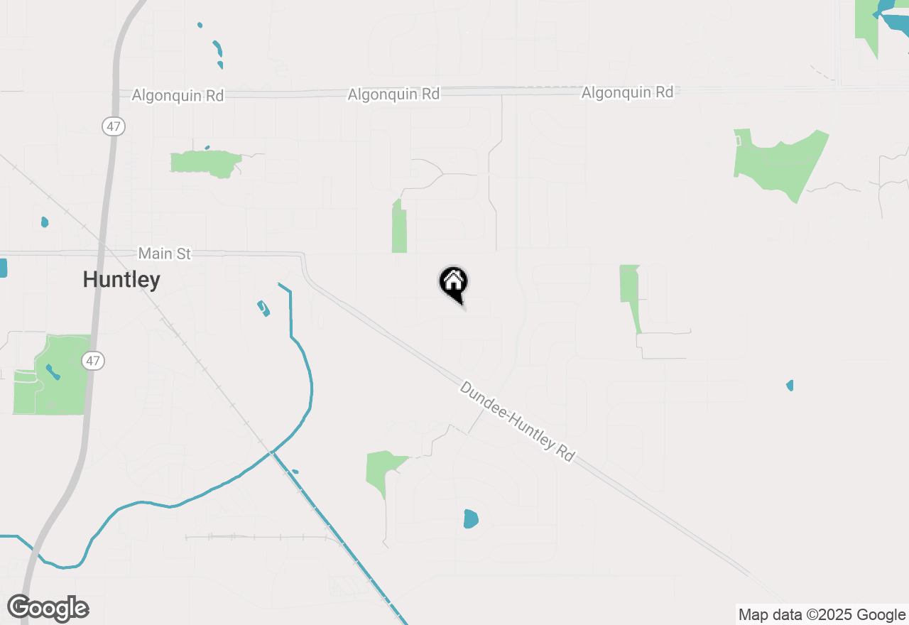 Map of 10804 Saxony Street, Huntley, IL 60142