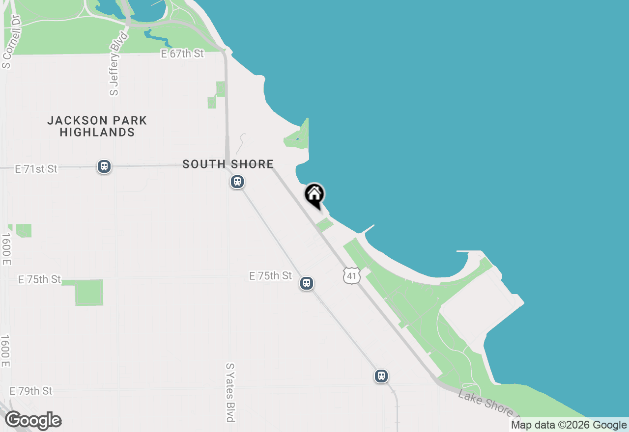 Map of 7355 S South Shore Drive #306, Chicago, IL 60649