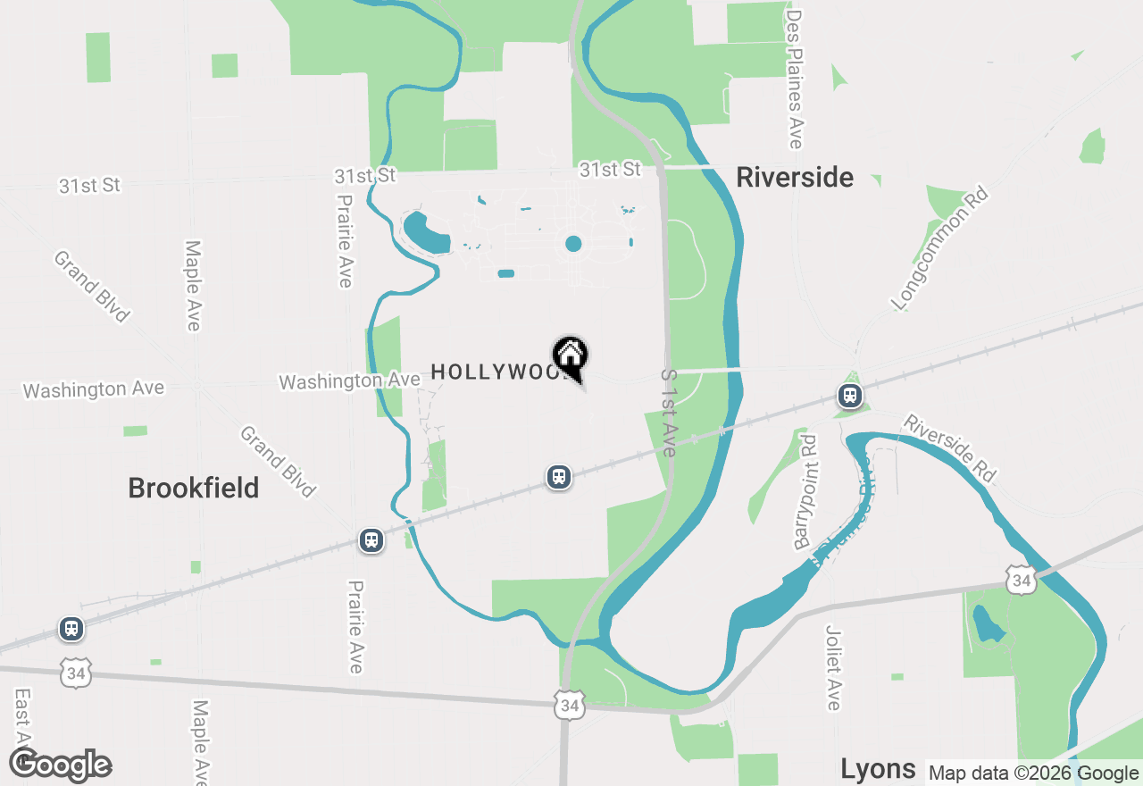 Map of 3517 Hollywood Avenue, Brookfield, IL 60513