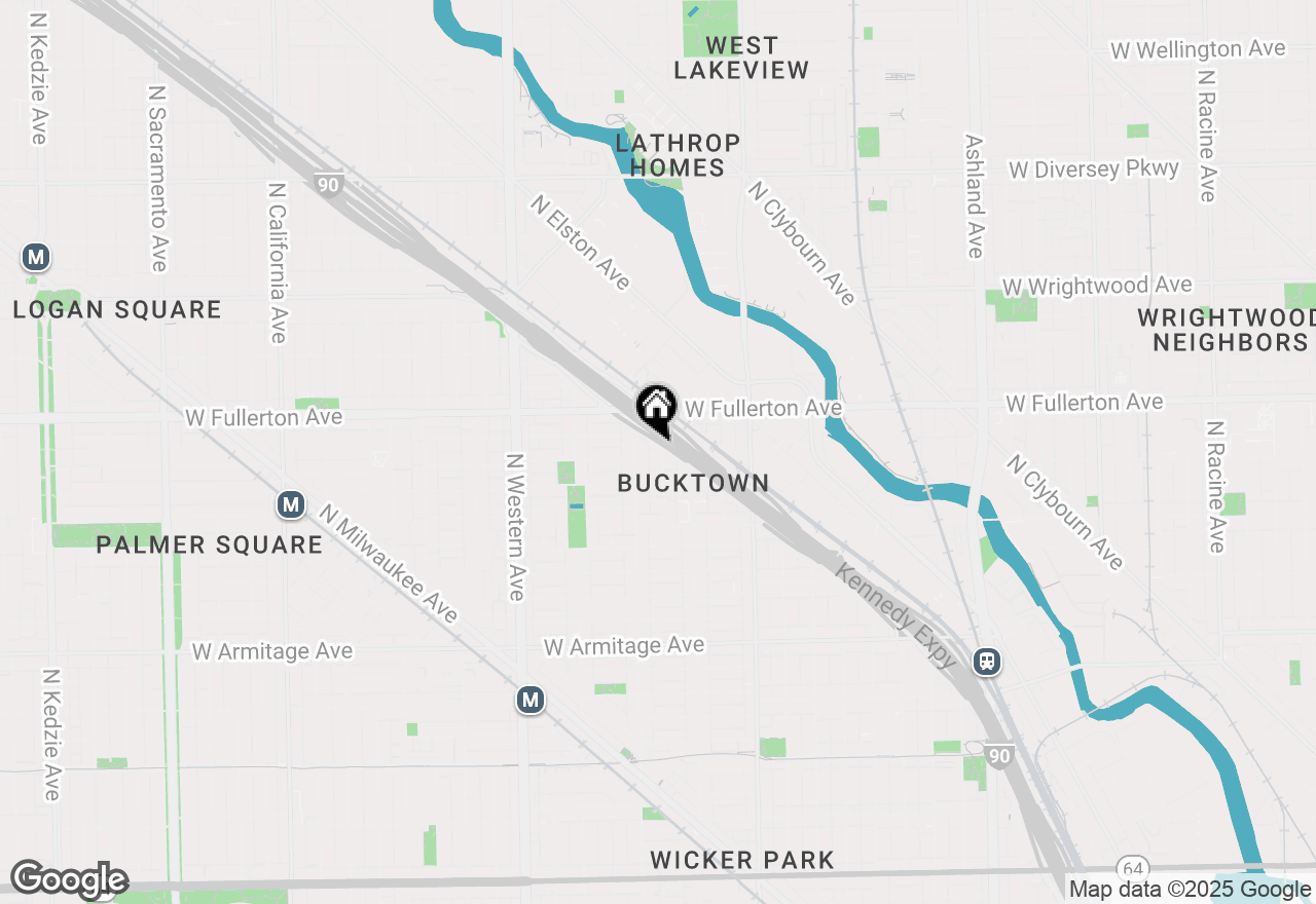 Map of 2332 N Hamilton Avenue #3A, Chicago, IL 60647