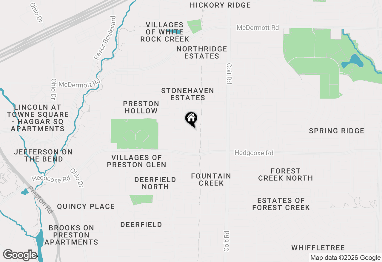 Map of 4321 Sendero Trail, Plano, TX 75024