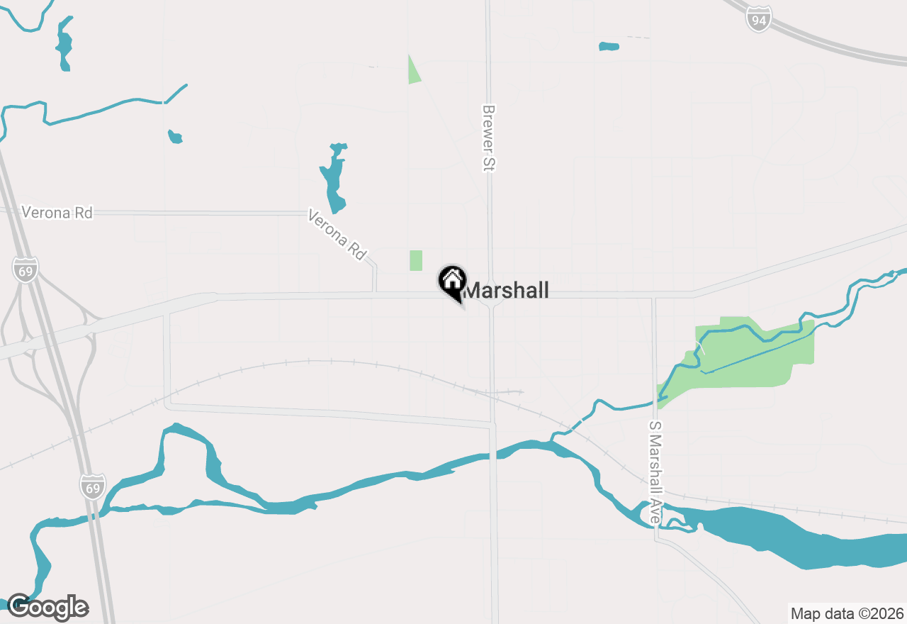 Map of 514 W Green Street, Marshall, MI 49068