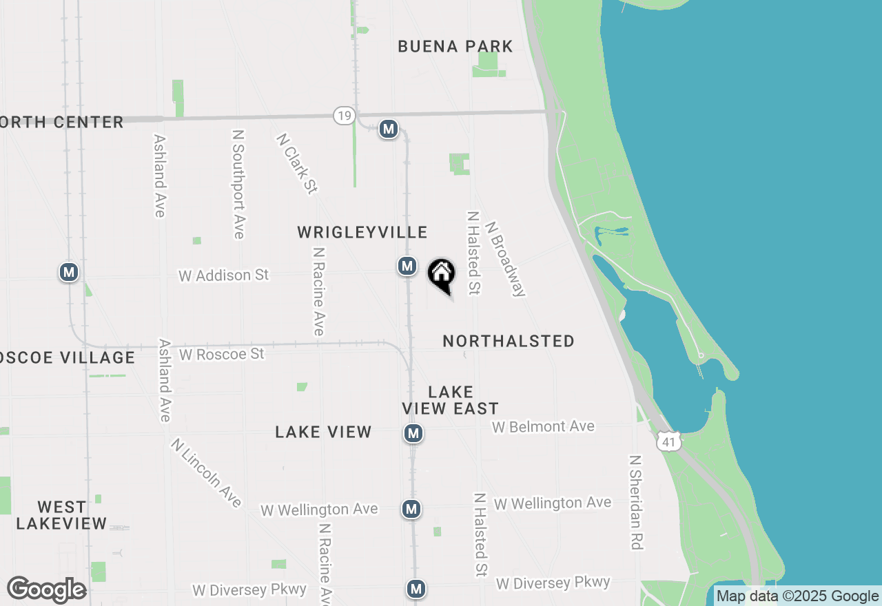Map of 3509 N Fremont Street #3F, Chicago, IL 60657