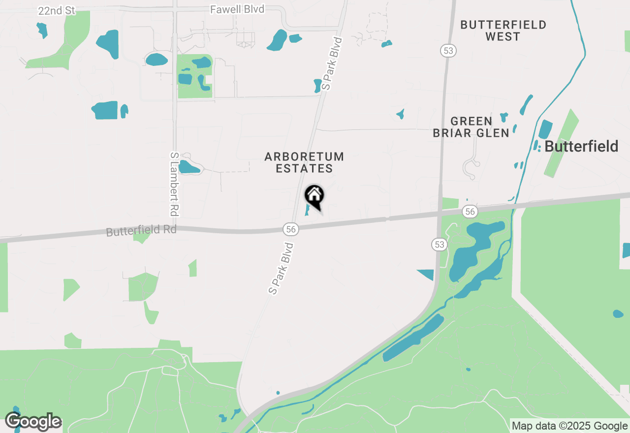 Map of 2S750 Lakeside Drive, Glen Ellyn, IL 60137