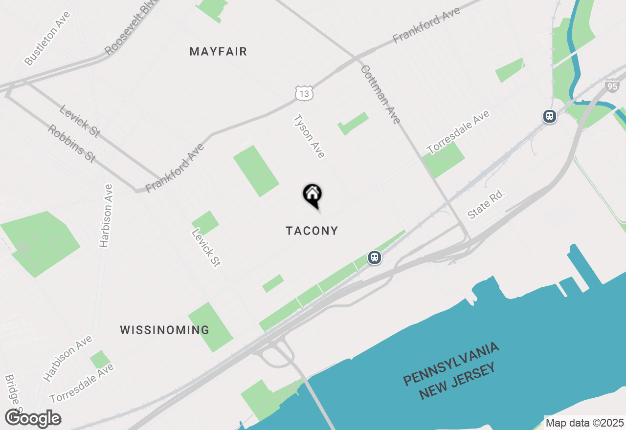 Map of 6822 Marsden Street, Philadelphia, PA 19135