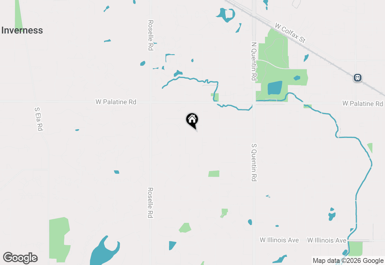 Map of 1148 W Kenilworth Avenue, Palatine, IL 60067