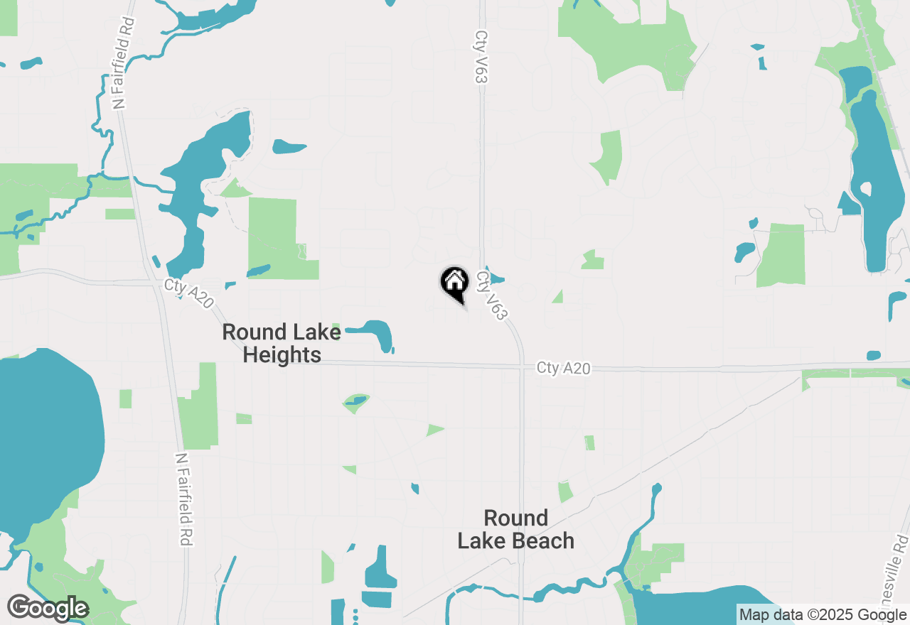 Map of 435 Meadow Green Lane, Round Lake Beach, IL 60073