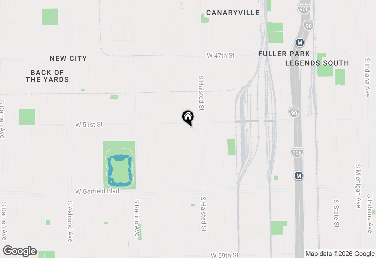 Map of 850 W 51st Place, Chicago, IL 60609