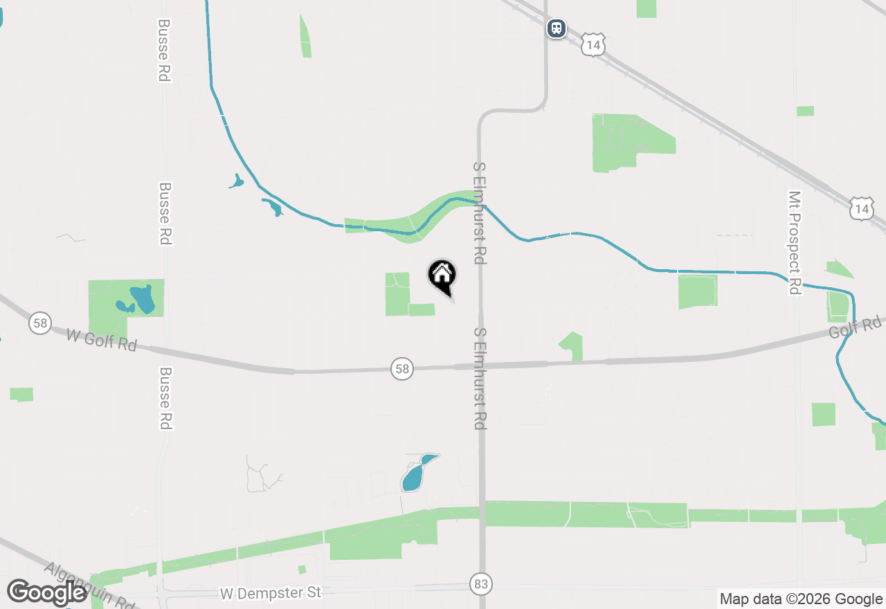 Map of 408 W Sunset Road, Mount Prospect, IL 60056