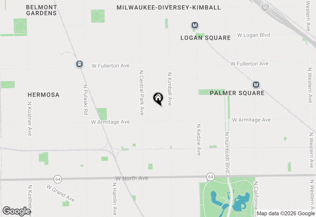Map of 3509 W Dickens Avenue, Chicago, IL 60647