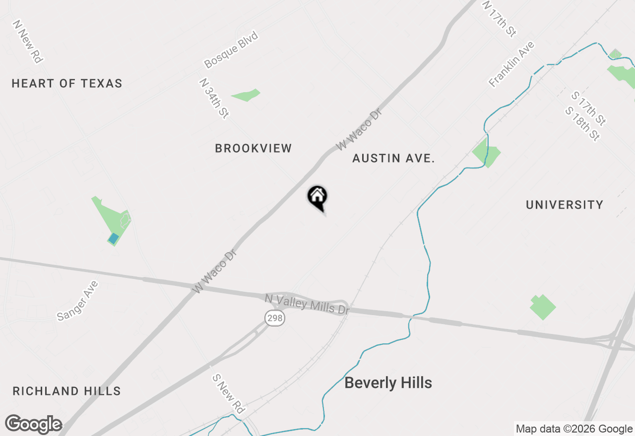 Map of 3404 Chateau Avenue, Waco, TX 76710