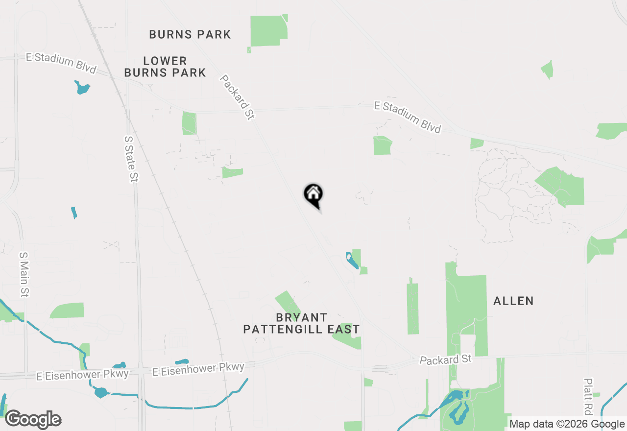 Map of 2317 Packard Street #B104, Ann Arbor, MI 48104