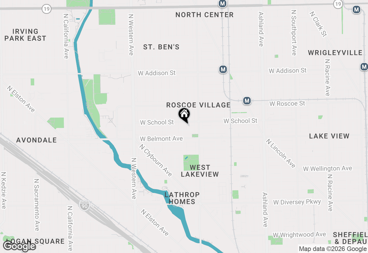 Map of 3243 N Hoyne Avenue, Chicago, IL 60618