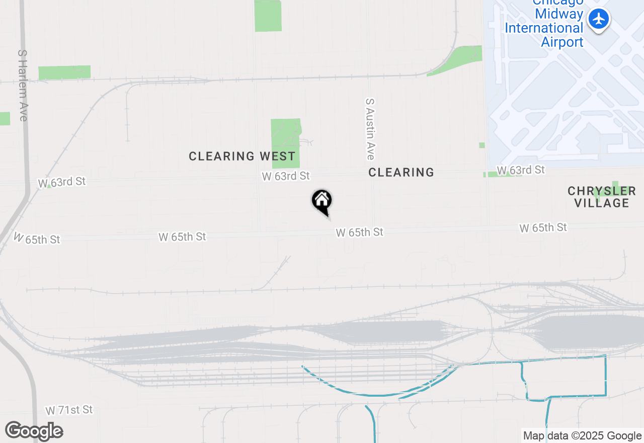 Map of 6153 W 64th Place #1C, Chicago, IL 60638