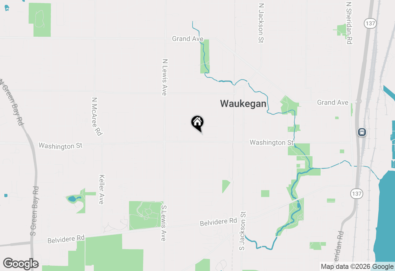 Map of 1535 Hamilton Court, Waukegan, IL 60085