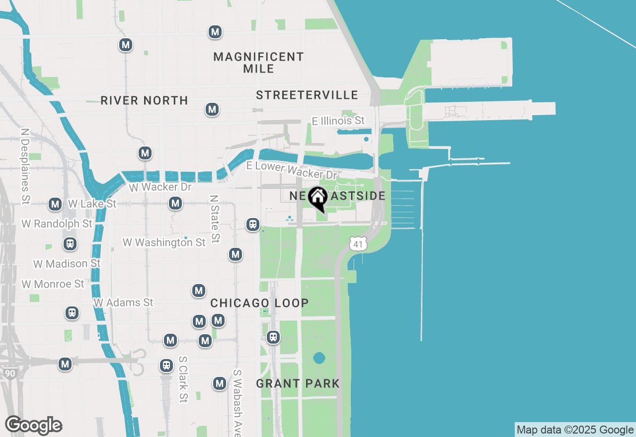 Map of 340 E Randolph Street #1106, Chicago, IL 60601