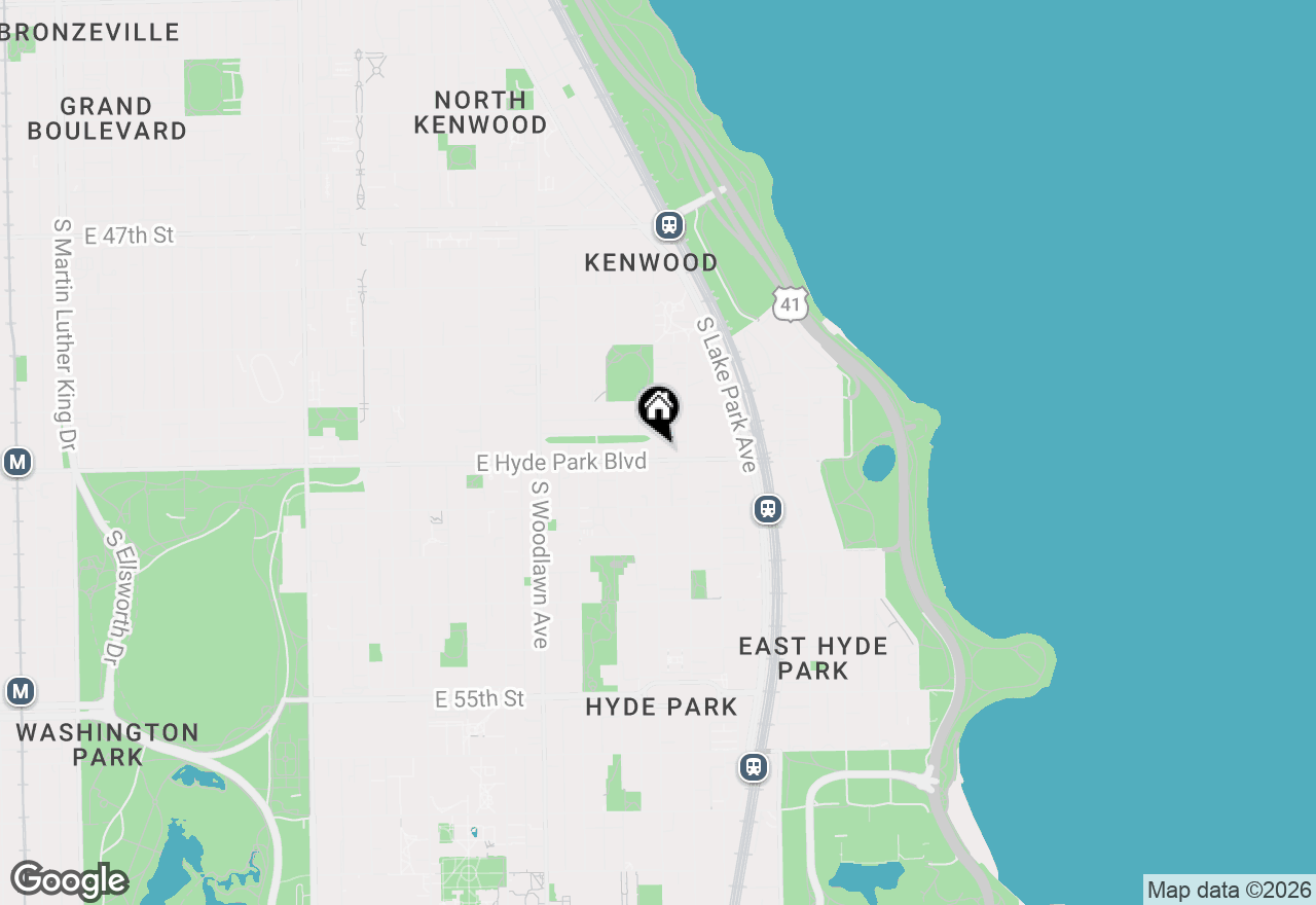 Map of 5055 S Dorchester Avenue #301, Chicago, IL 60615