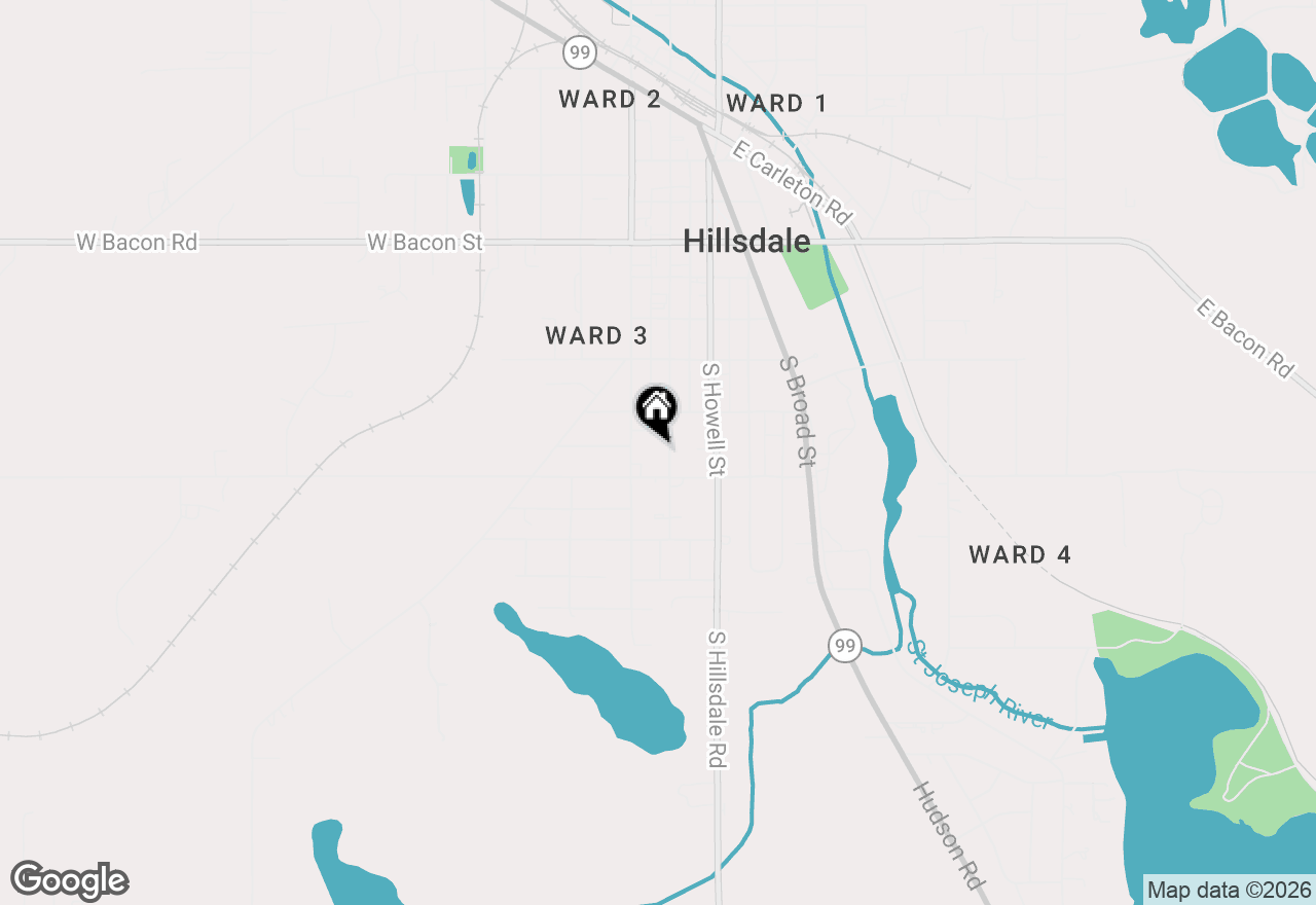 Map of 144 S Manning Street, Hillsdale, MI 49242